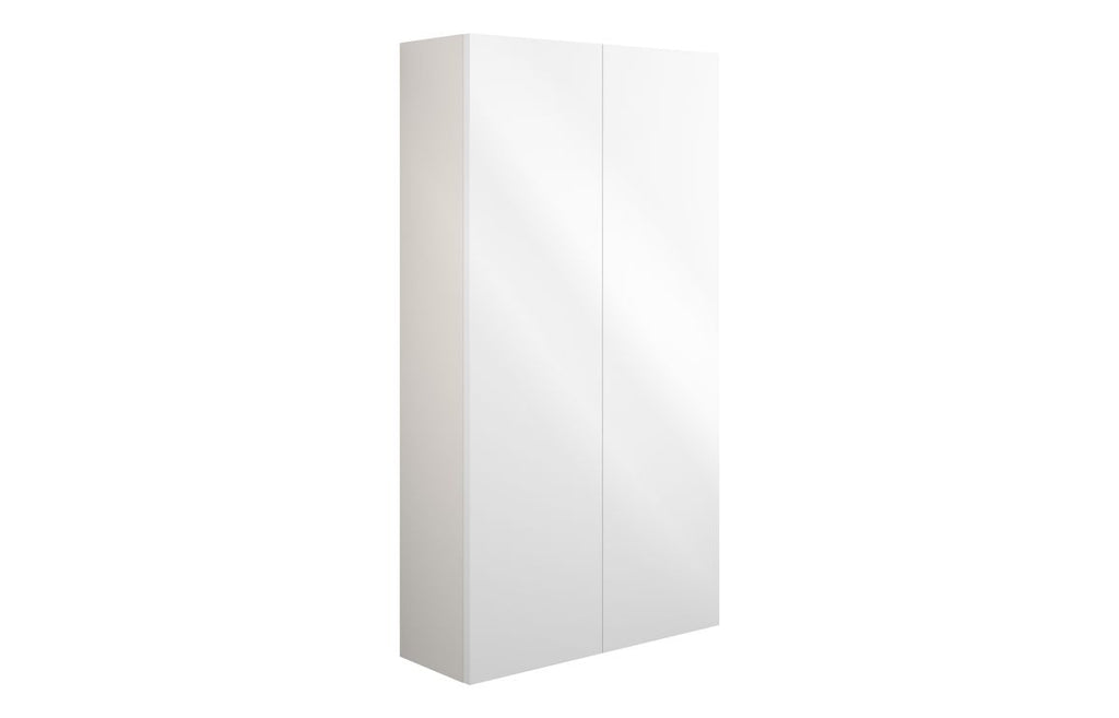 HOTT110428 - Elation 600mm Slim 2 Door Storage Unit - White Gloss (Grey Cab) image
