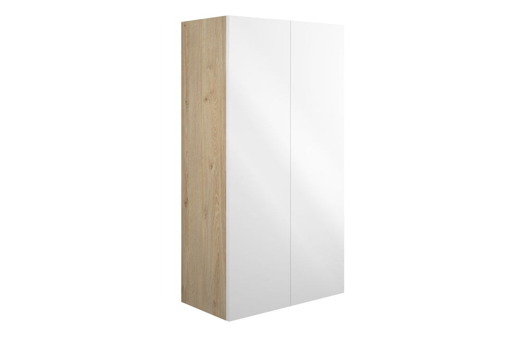 HOTT110426 - Elation 600mm Standard 2 Door Storage Unit - White Gloss (Oak Cab) image