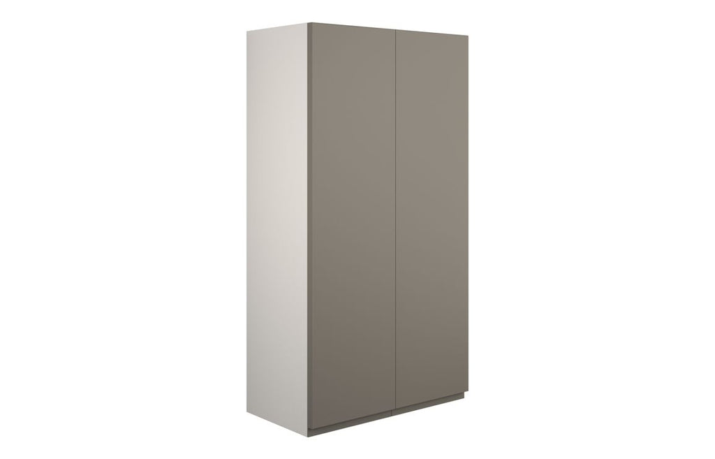 HOTT110212 - J Pull 600mm Standard 2 Door Storage Unit - Matt Stone (Grey Cab) image