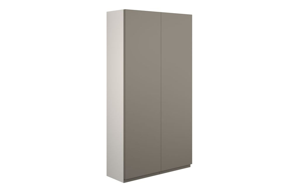 HOTT110215 - J Pull 600mm Slim 2 Door Storage Unit - Matt Stone (Grey Cab) image