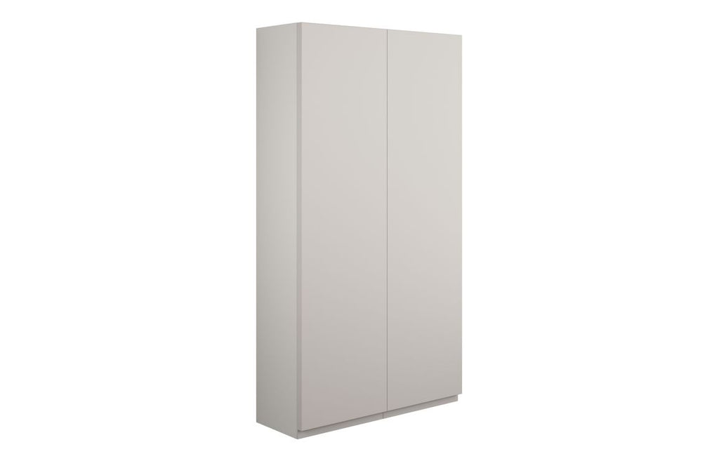 HOTT110144 - J Pull 600mm Slim 2 Door Storage Unit - Matt Dove Grey (Grey Cab) image