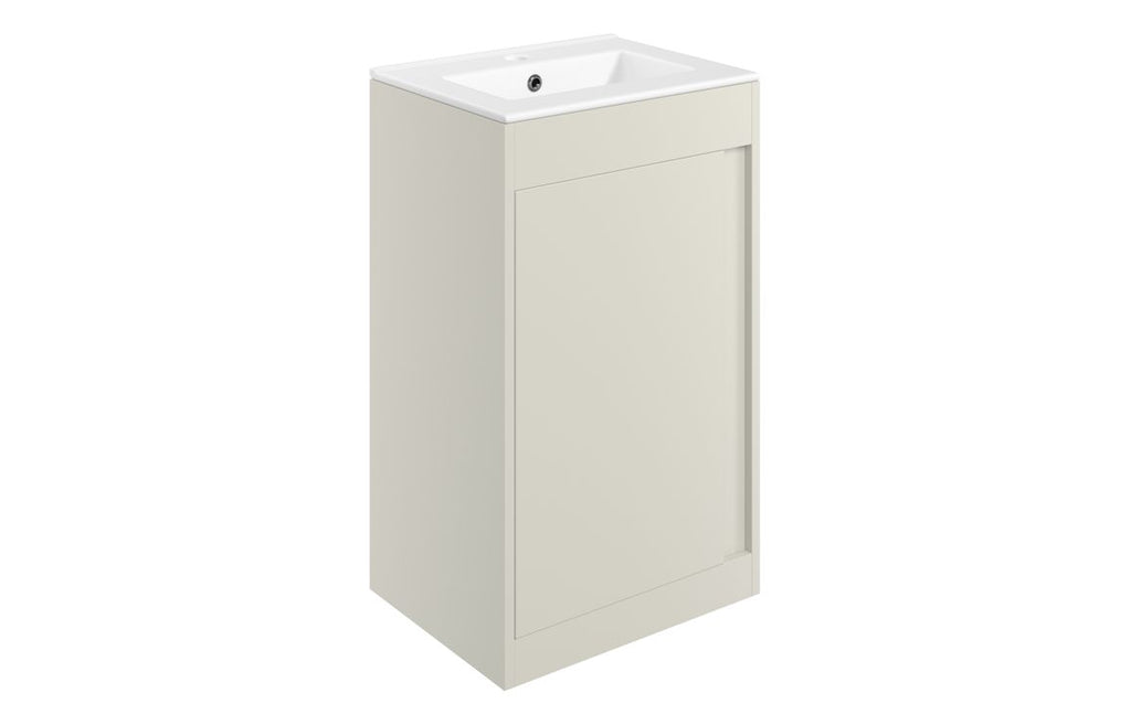 HOTT116047 - Livorno 510mm Floor Standing Unit Inc. Basin - Matt Latte image