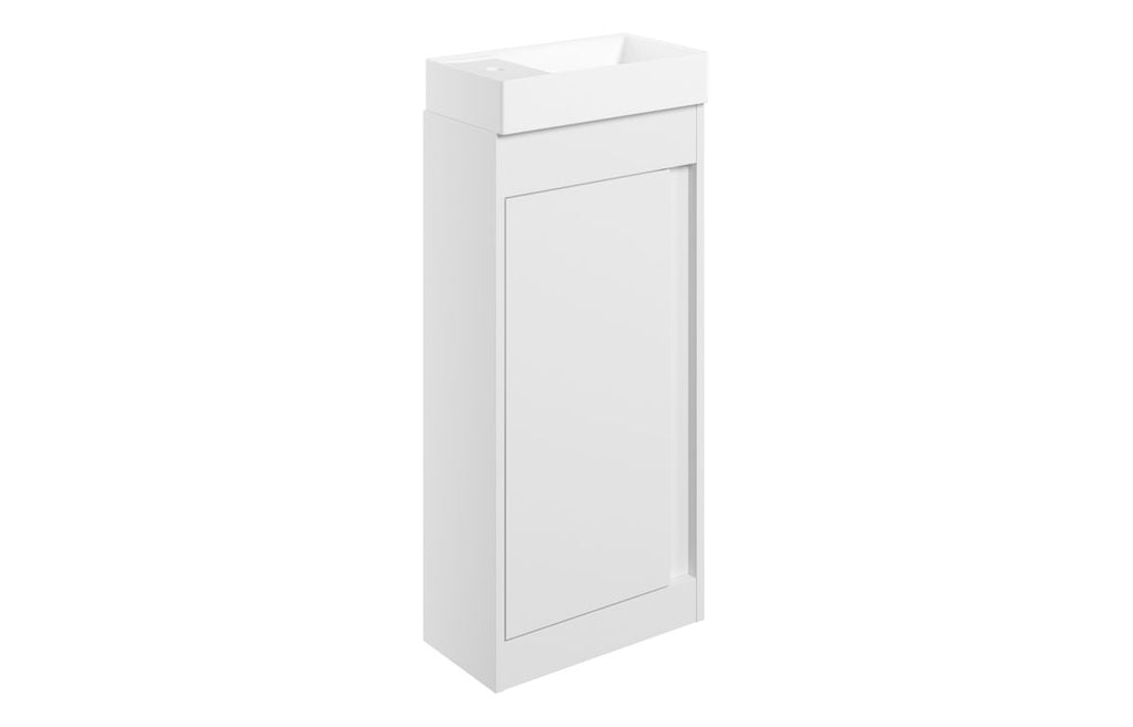 HOTT116043 - Livorno 410mm Floor Standing Unit Inc. Basin - White Gloss image