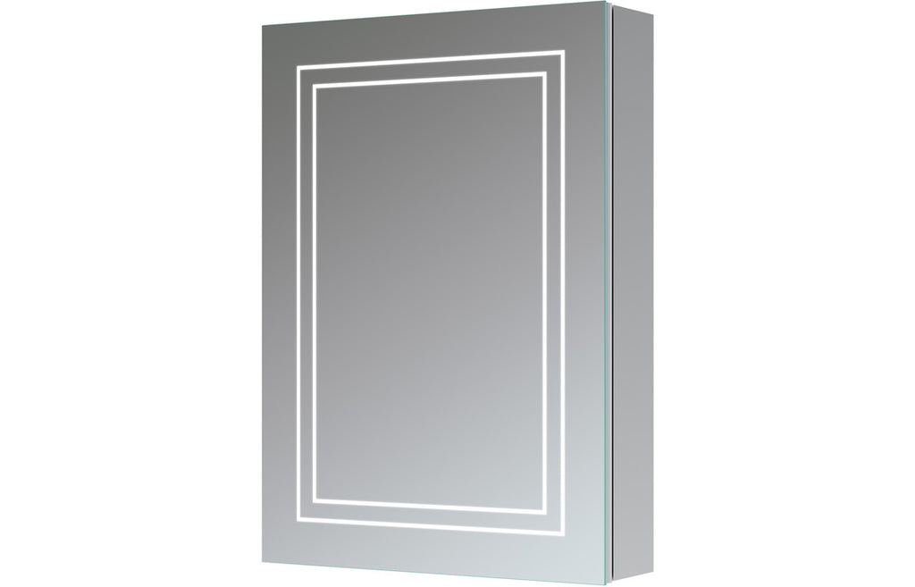 HOTT106299 - Souldad 500mm 1 Door Front-Lit LED Mirror Cabinet image
