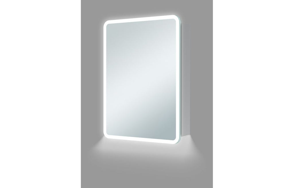 HOTT107585 - Vella 500mm 1 Door LED Mirrored Cabinet image
