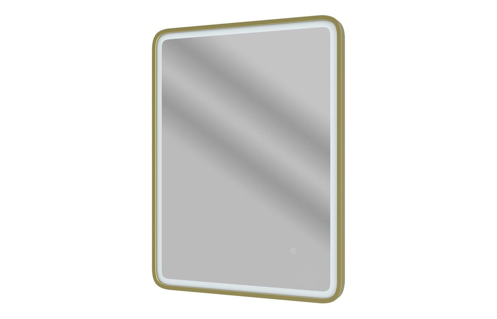 HOTT109012 - Kolo 600mm Rectangle Front-Lit LED Mirror - Brushed Brass image