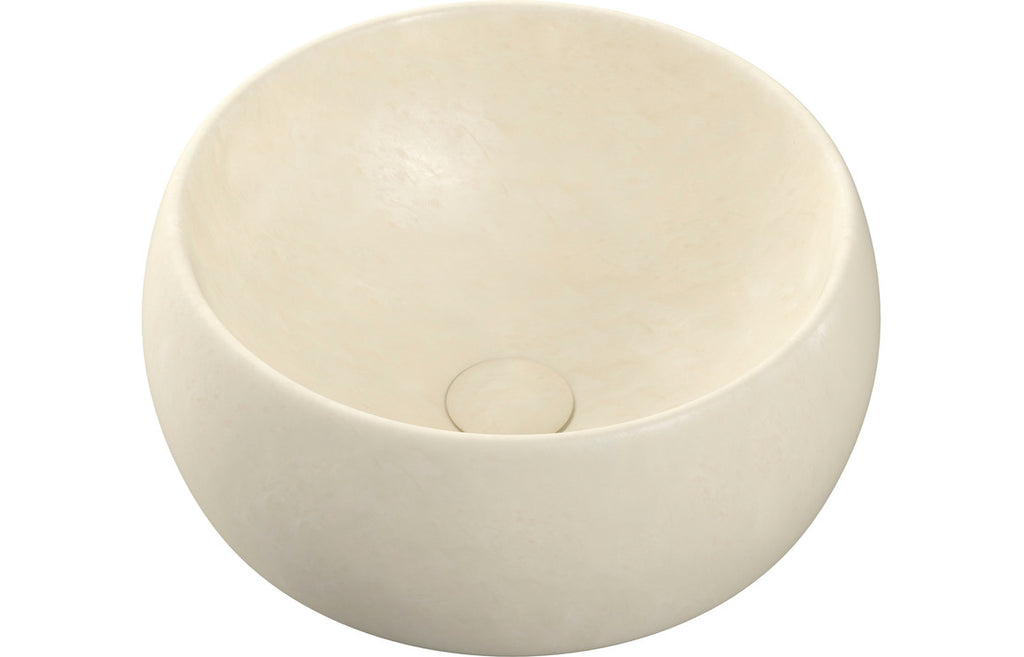 HOTT106868 - Haki 400mm Ceramic Washbowl - Stone Effect image