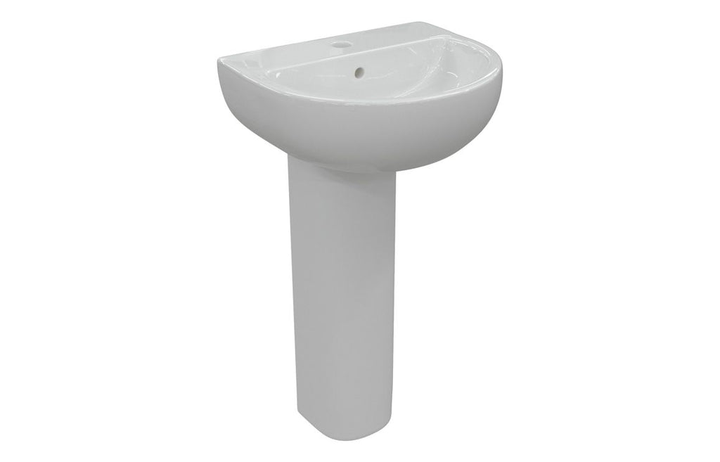 HOTT117069 - Rea 550x400mm 1TH Basin & Full Pedestal image