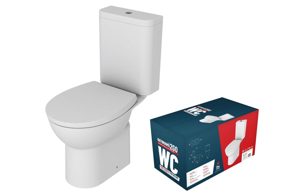 HOTT108878 - Trade Deals Close Coupled Rimless WC & Soft Close Seat image