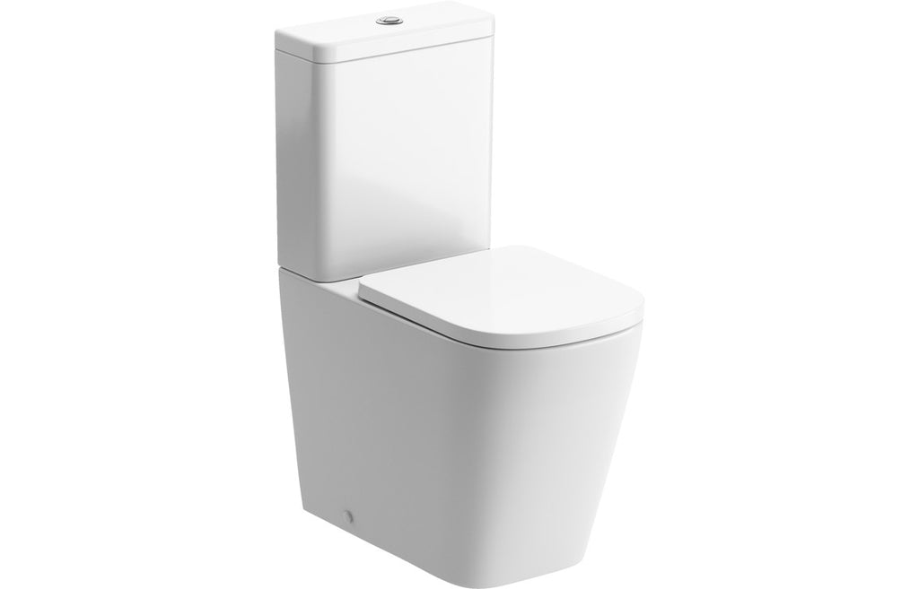 HOTT106147 - Lux Rimless Close Coupled Fully Shrouded Short Projection WC & Soft Close Seat image