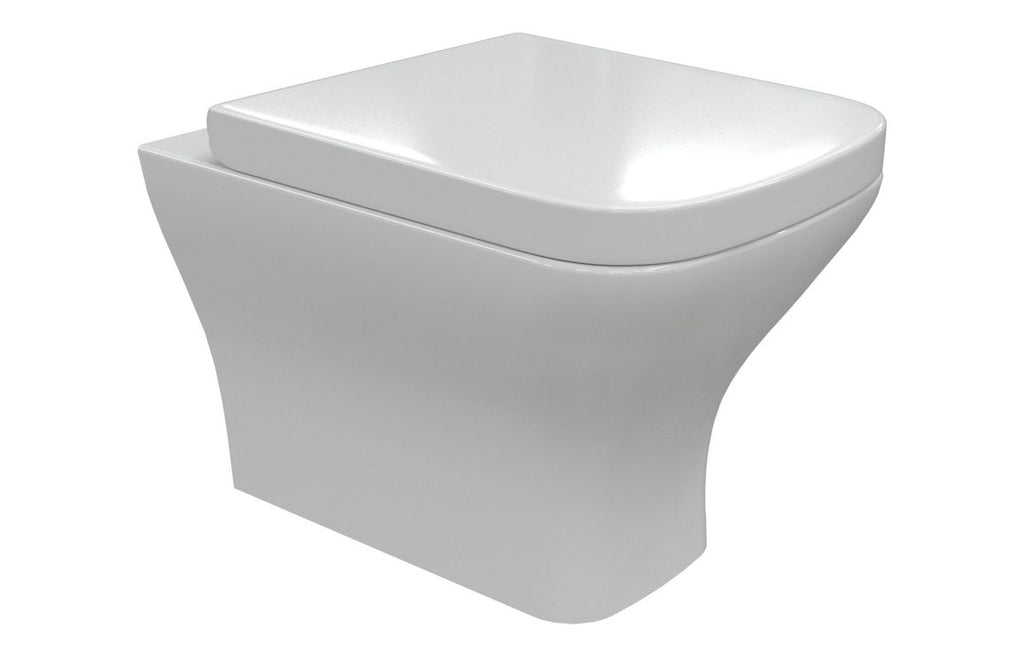 HOTT117075 - Tahoe Rimless Back To Wall WC & Wrapover Soft Close Seat image