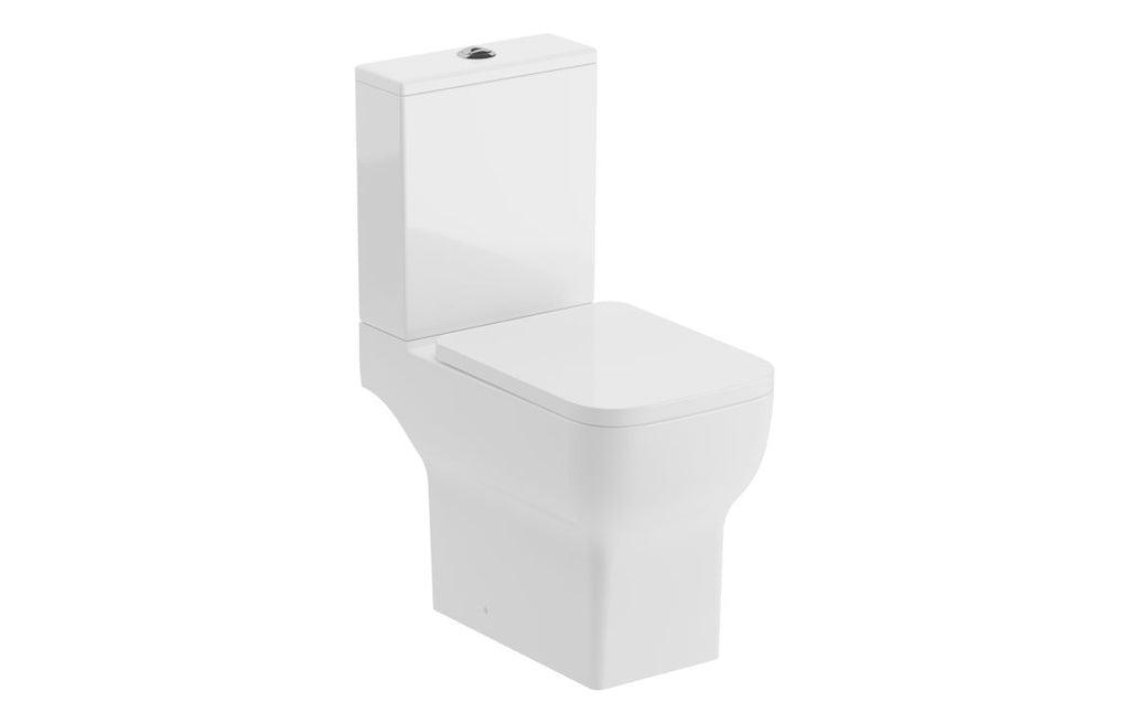 HOTT117080 - Rea Rimless Close Coupled Open Back WC & Soft Close Seat image