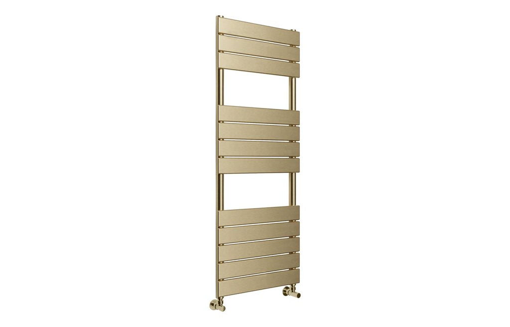HOTT108795 - Flava Square Ladder Radiator (500x1200mm) - Brushed Brass image