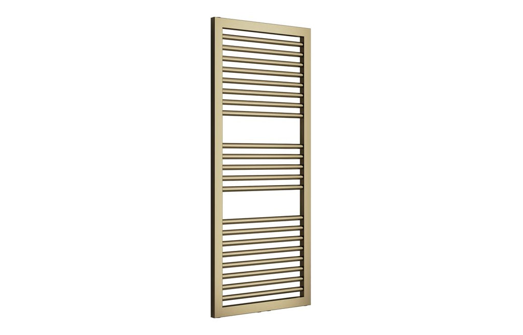 HOTT117229 - Laton Straight Square Ladder Radiator (500x1228x30mm) - Brushed Brass image