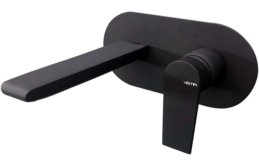 DITS1186 - Vema Timea Wall Mounted Basin Mixer - Matt Black image