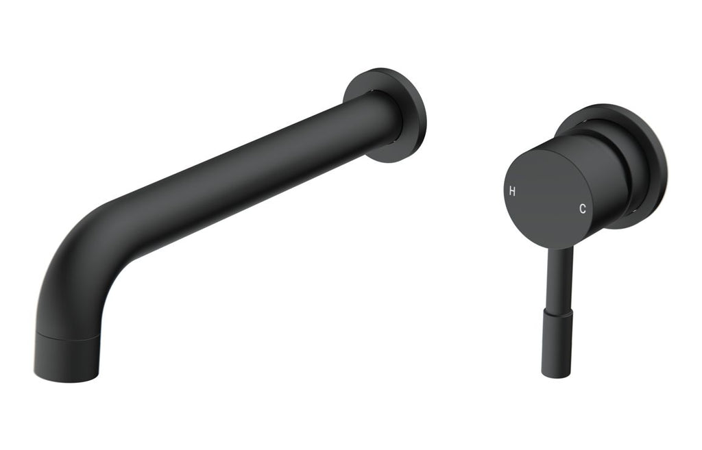 HOTT111503 - Clasique 220mm Wall Mounted Basin Mixer - Matt Black image