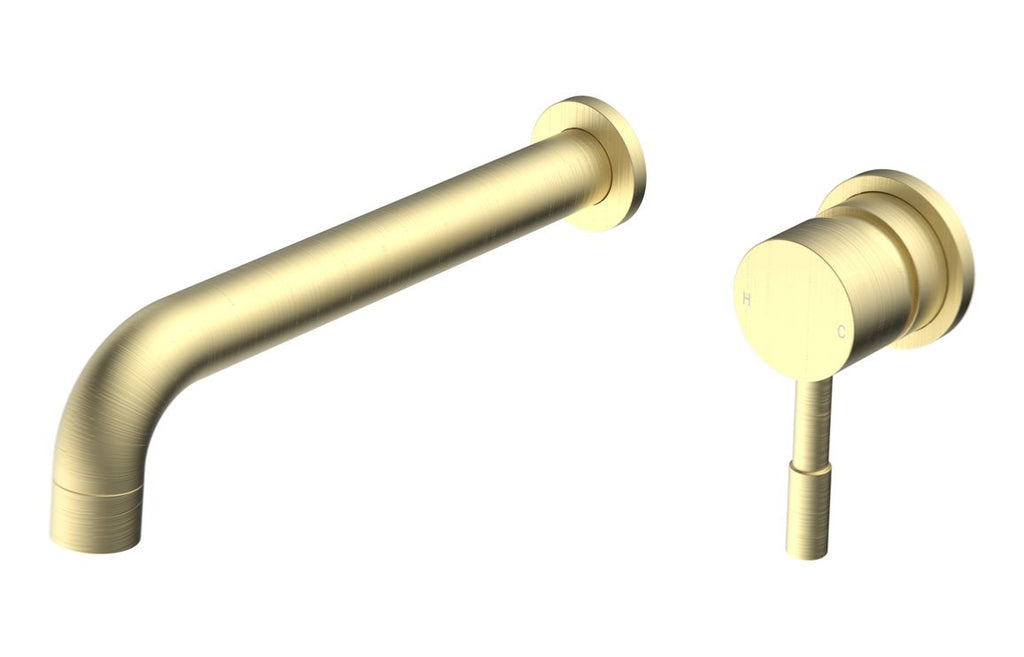 HOTT111504 - Clasique 220mm Wall Mounted Basin Mixer - Brushed Brass image
