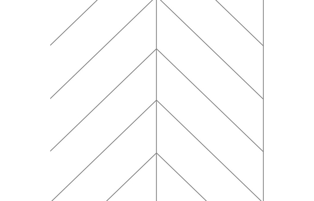 DIWW0168 - Fibo Urban - Denver White (Chevron) - Single image