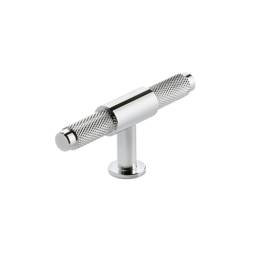 FR-1492 - Forge Collection Knurled T Bar 95mm Handle Chrome image