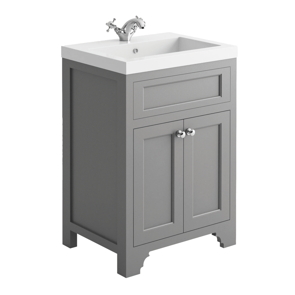 FR-1550 - Forge Collection Riley 600 Vanity Unit - Helter Grey (Unit Only) image