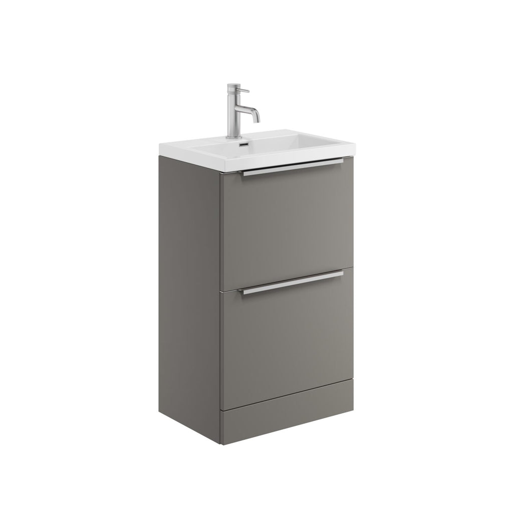 FR-1826 - Forge Collection Pure Plus 2 Drawer Freestanding  500 Basin Cab - Dust Grey (Unit Only) image