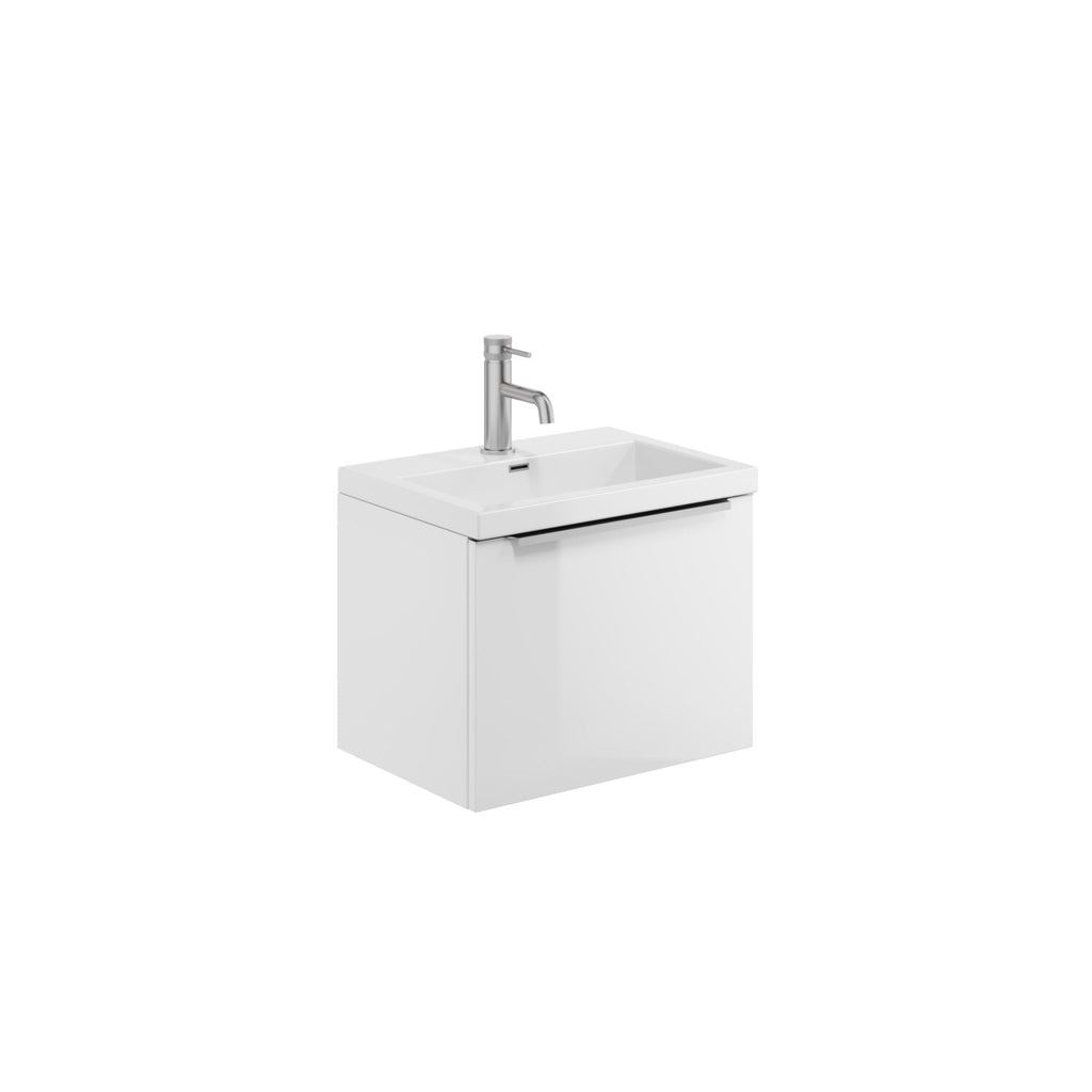 FR-1820 - Forge Collection Pure Wall Hung Furniture  -  500 Basin Cab  - Gloss White (Unit Only) image