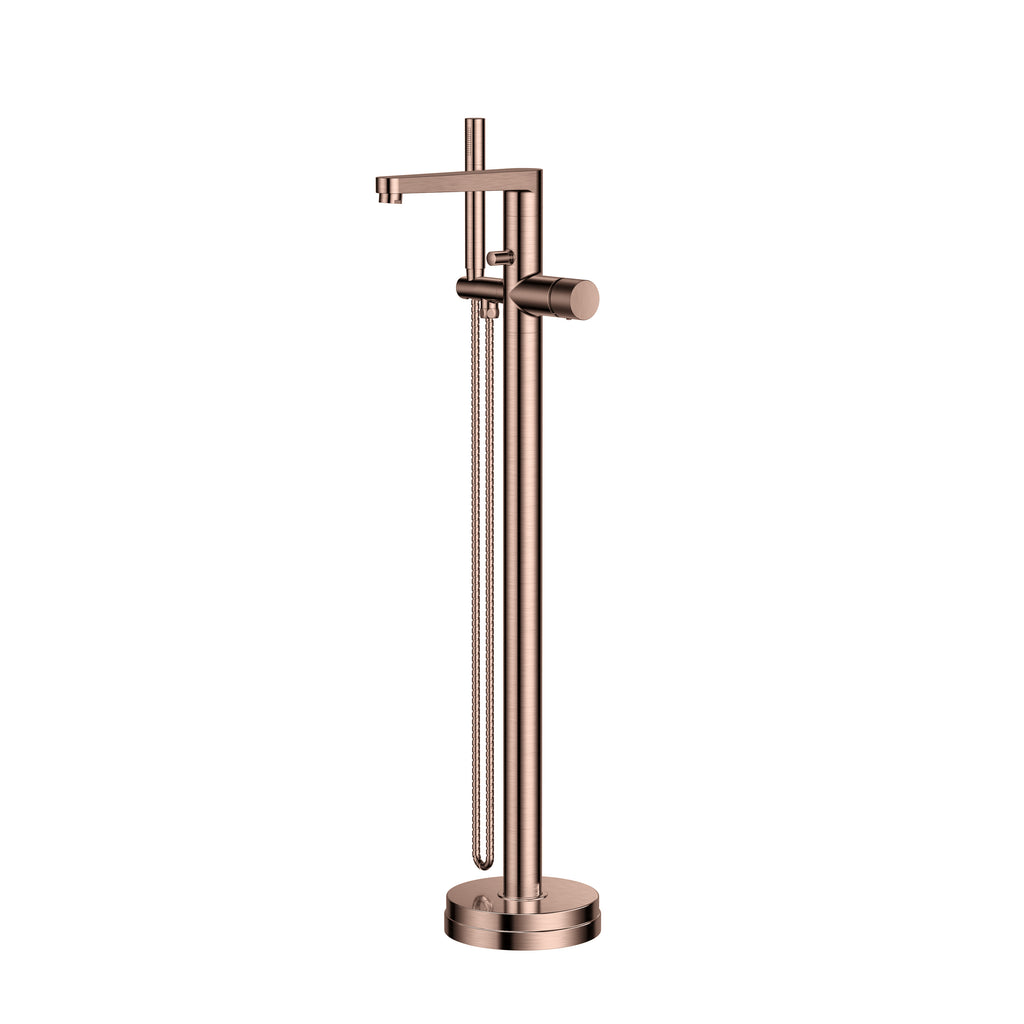 FR-109 - Forge Collection Fluted Freestanding Bath Tap - Brushed Bronze image