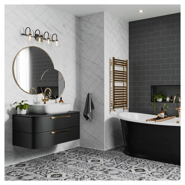 MT812HT7228 - Tile Panel - Levanto Marble (0812) - Hydro-Lock T&G - Herringbone - 2400x598x11mm - FSC Mix 70% image