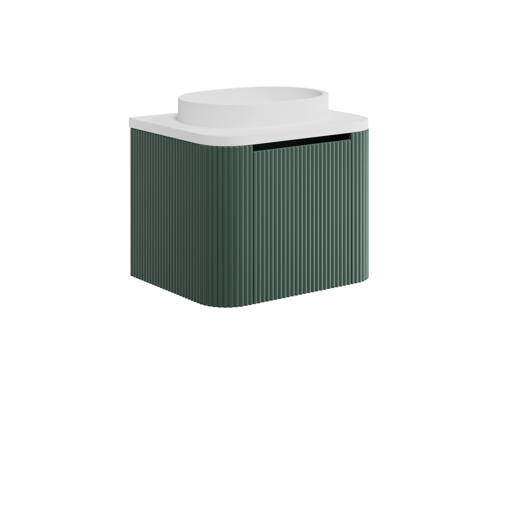 FR-188 - Forge Collection Fluted 600mm Vanity Unit - Green (Unit Only) image