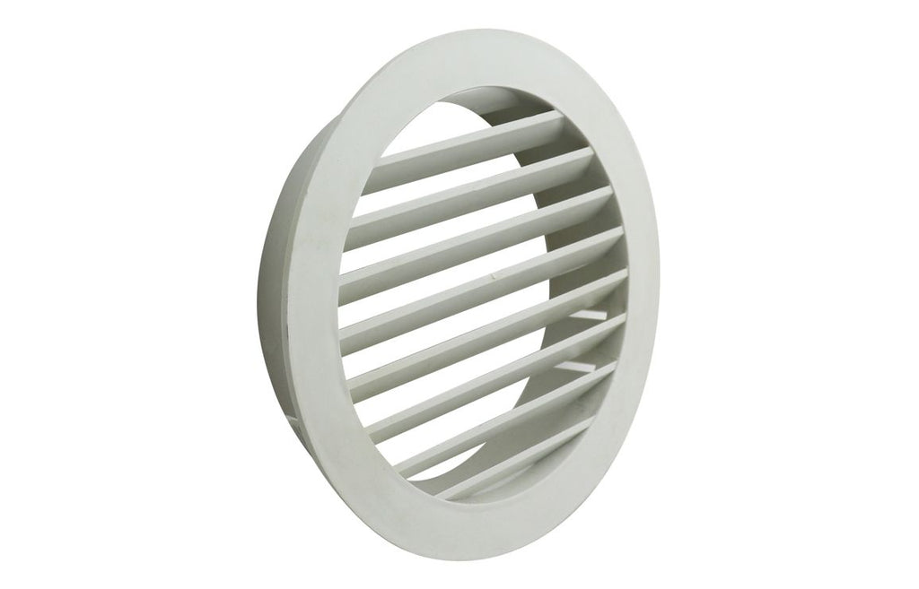 LMN134 - Manrose 150mm Round Louvered Grille - White image