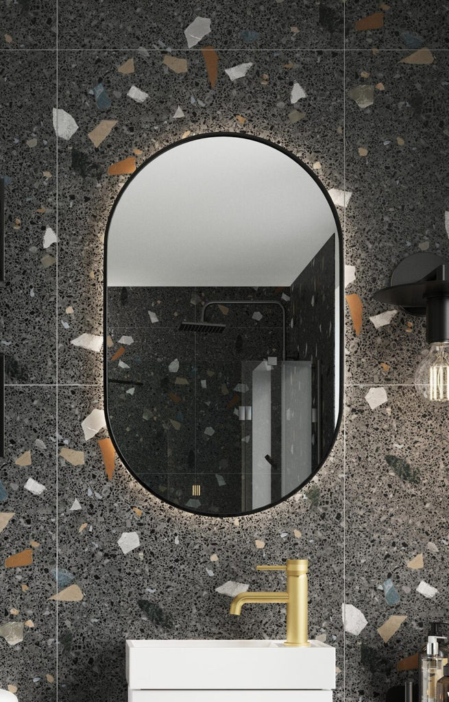 FR-1758 - Forge Collection Tablet Mirror Black Frame 500x800 image