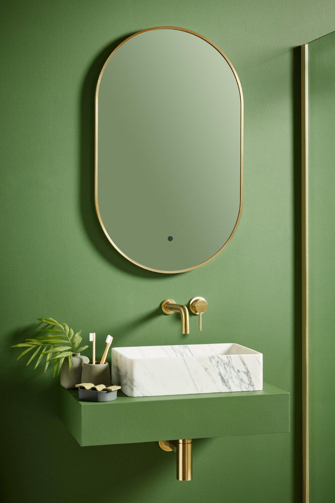 FR-1759 - Forge Collection Tablet Mirror Brushed Brass 500x800 image