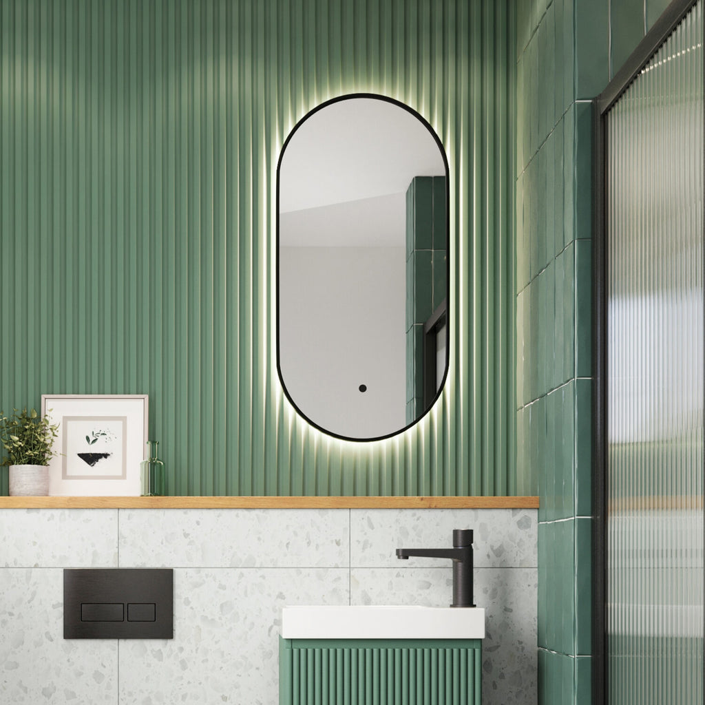 FR-1766 - Forge Collection LED Cloakroom 400x800 Matt Black image