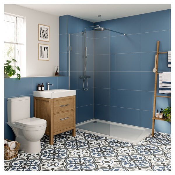 MT502ST1001 - Tile Panel - Misty Blue (0502) - Hydro-Lock T&G - Tile - 2400x598x11mm - FSC Mix 70% image