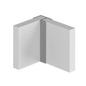 MPEXBB - Classic Type 100 - Flush Corner - Aluminium Extrusion - Brushed Brass - 2450mm Long image