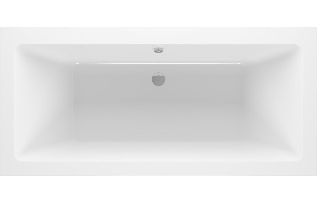 HOTT105657 - Leighton Square Double End SUPERCAST 1700x750x550mm 0TH Bath w/Legs image