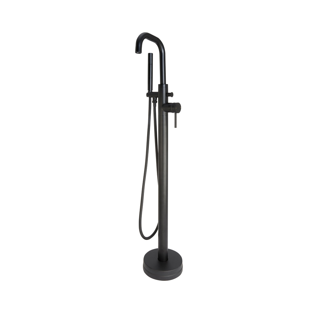 FR-030 - Forge Collection Round Freestanding Bath Tap - Matt Black image