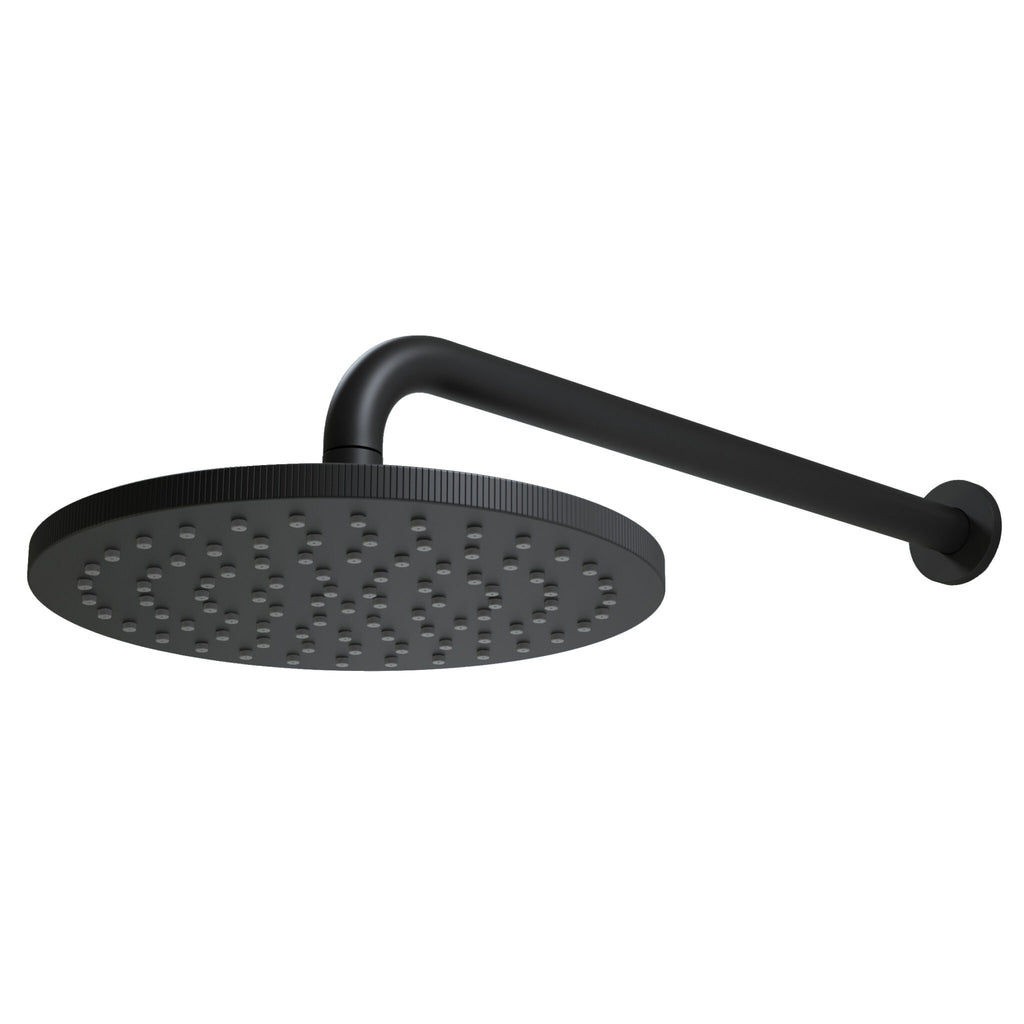 FR-493 - Forge Collection Romero Round Shower Head and Arm - Matt Black image