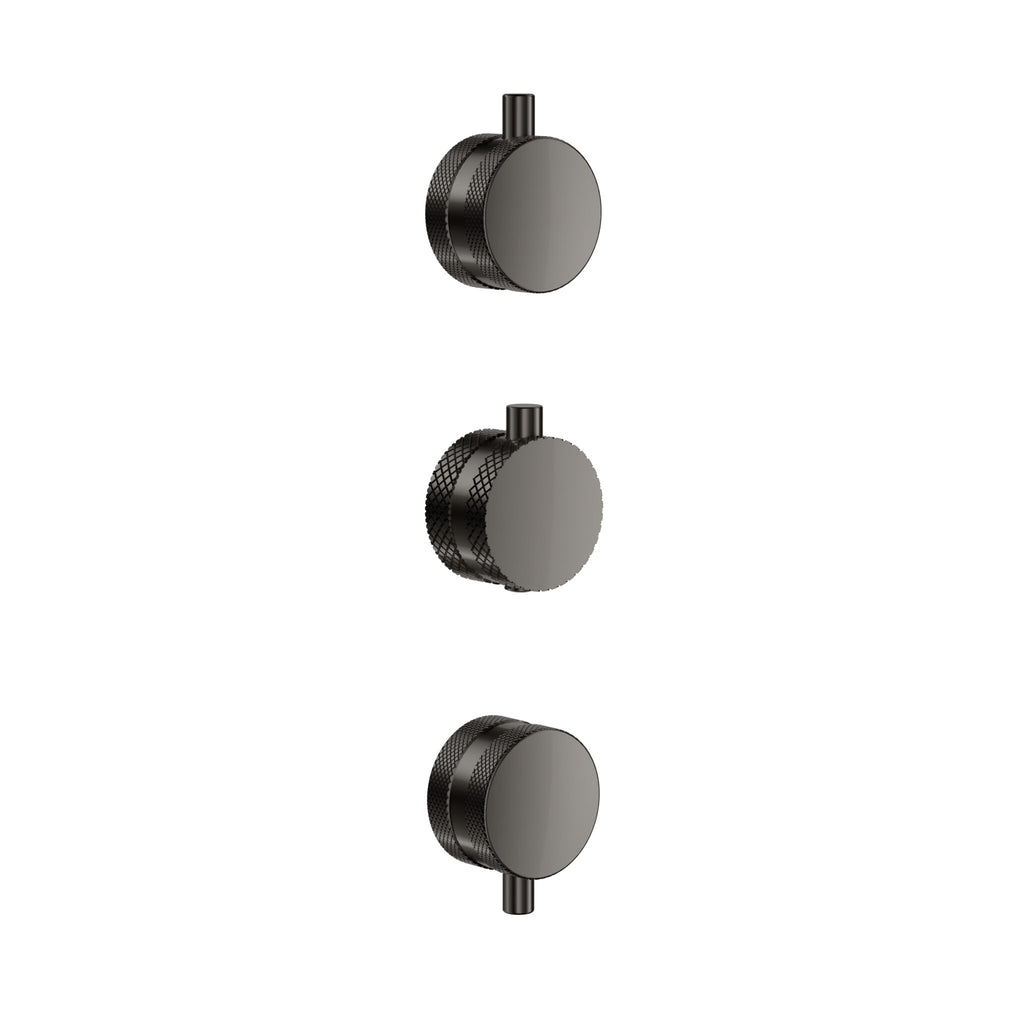 FR-528 - Forge Collection Concealed Plain Handle 3 Pack (1 Thermo 2 Flow) - Chrome image