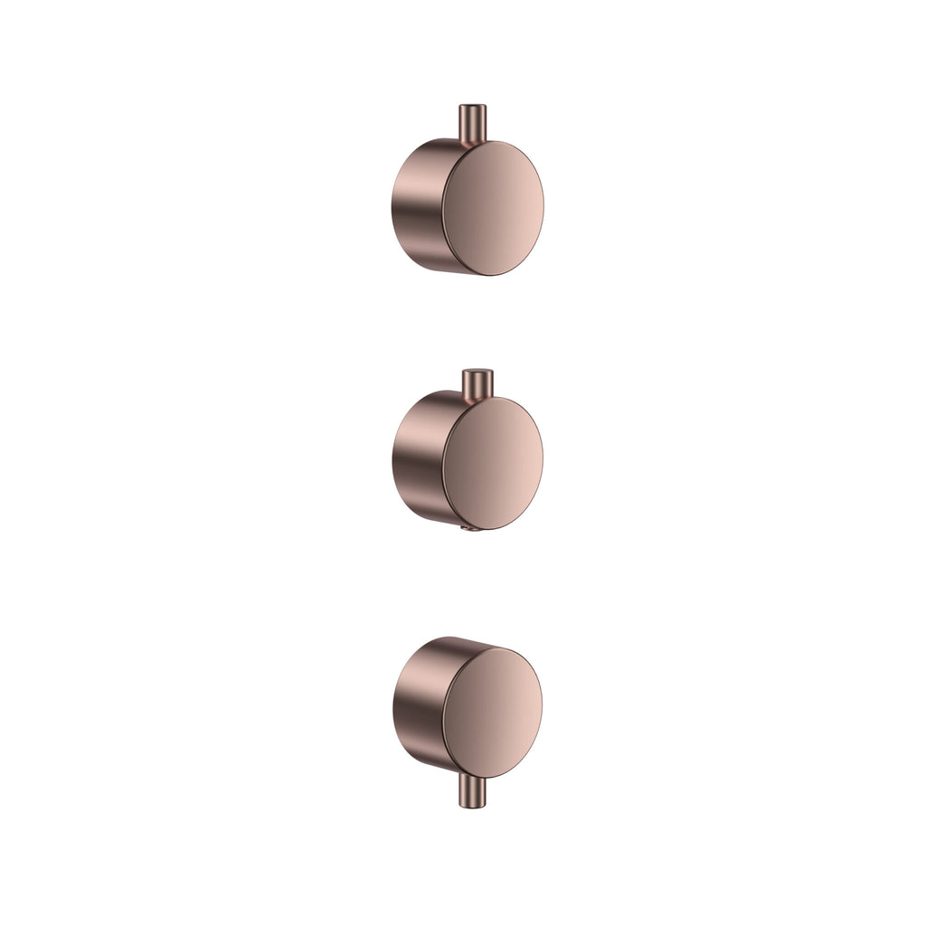 FR-531 - Forge Collection Concealed Plain Handle 3 Pack (1 Thermo 2 Flow) - Brushed Bronze image
