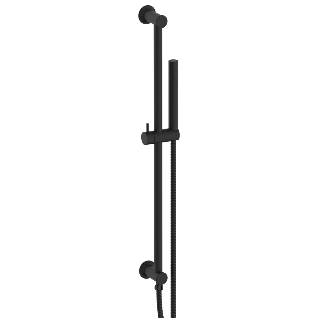 FR-551 - Forge Collection Riser Rail & Handset Inc Hoses - Matt Black image