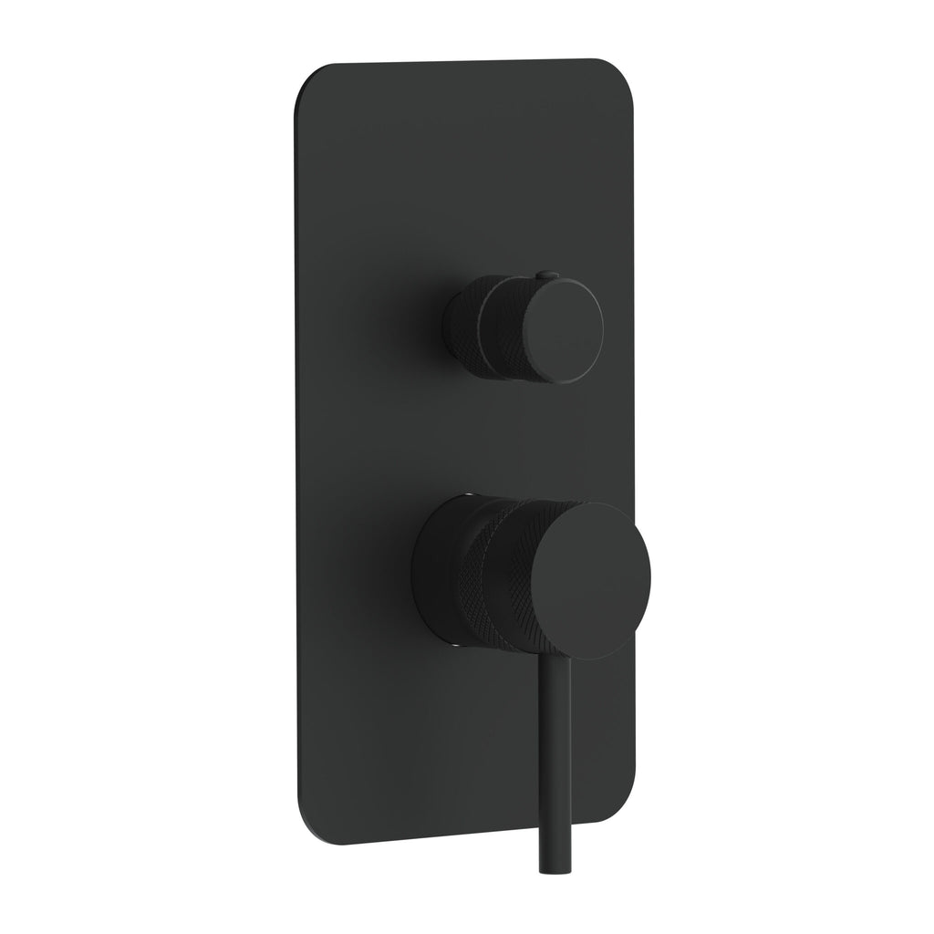 FR-556 - Forge Collection Romero Concealed Manual Dual Outlet - Matt Black image