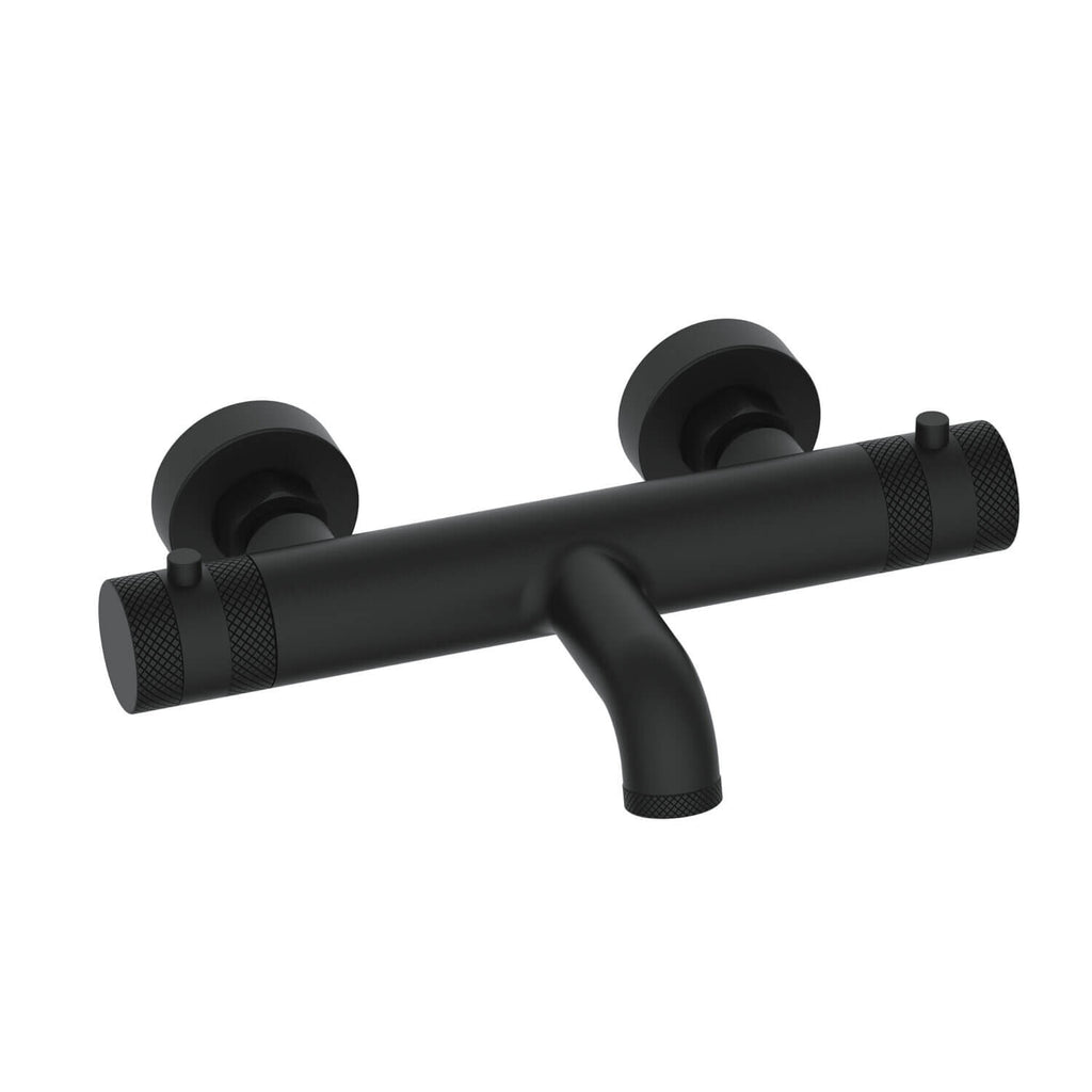 FR-353 - Forge Collection Romero Thermo Bath Shower Mixer 1 Outlet - Matt Black image