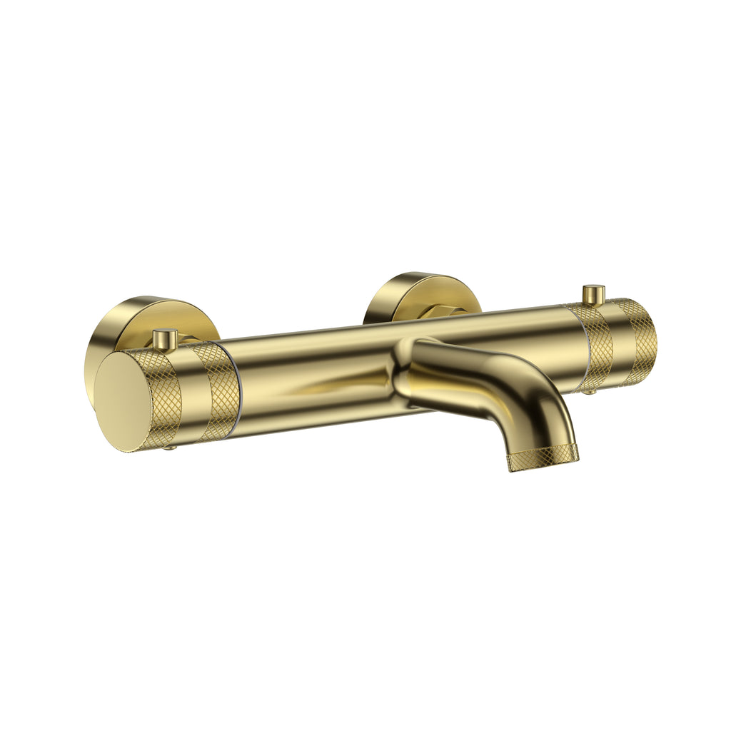 FR-354 - Forge Collection Romero Thermo Bath Shower Mixer 1 Outlet - Brushed Brass image