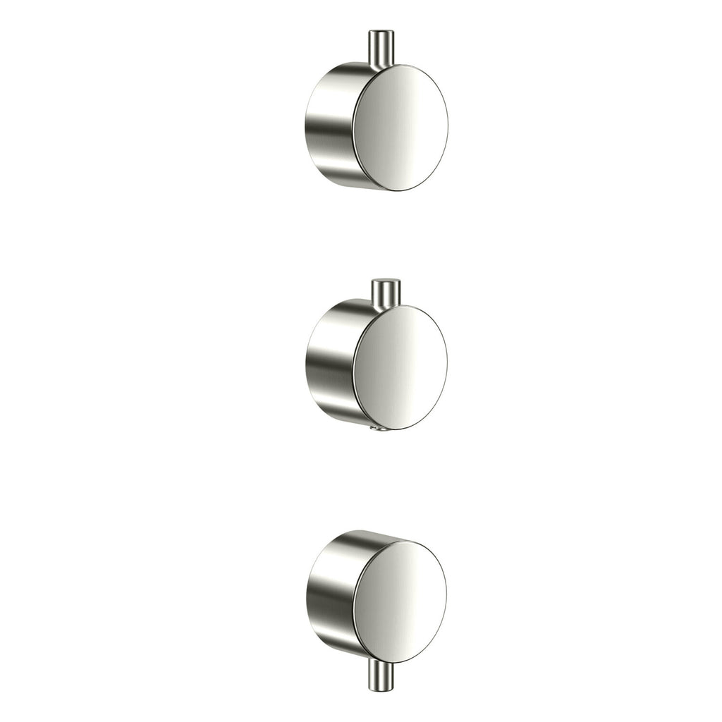 FR-580 - Forge Collection Concealed Plain Handle 3 Pack (1 Thermo 2 Flow) - Brushed Nickel image