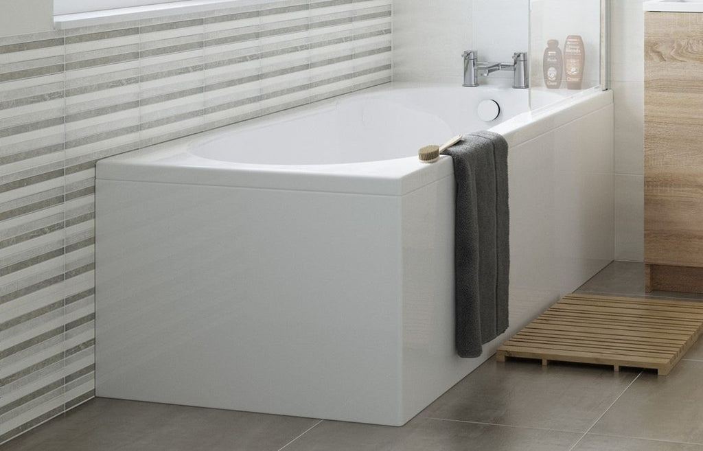HOTT3488 - 1810x810mm One-Piece Bath Panel - White Gloss image