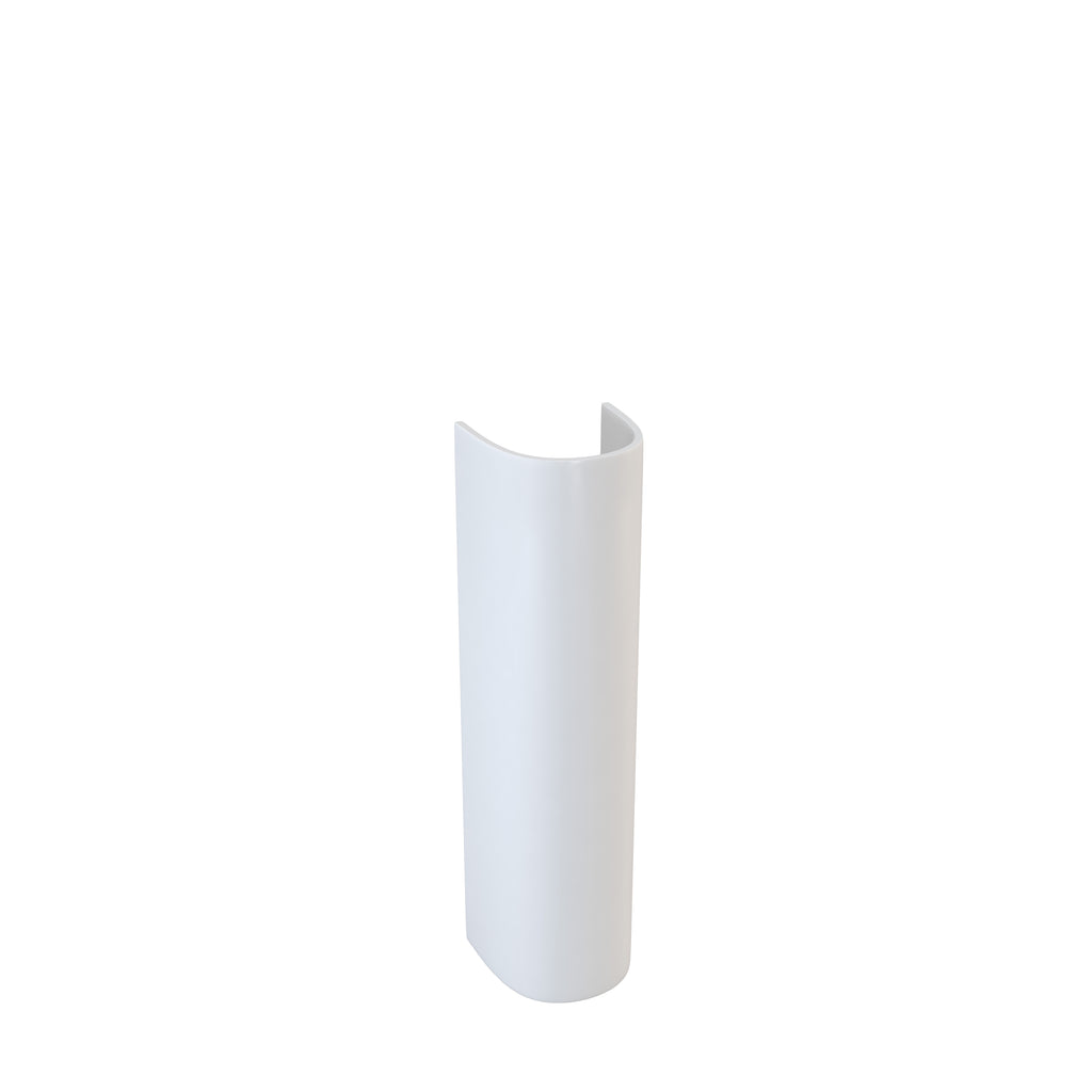 SWCE019 - Willen Round 680mm x 185mm Full Pedestal - White image