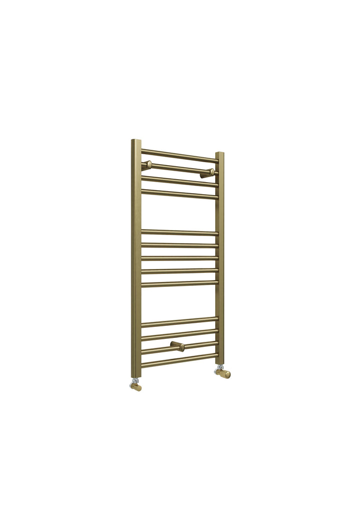 SWTW042 - Campbell Straight 1000 x 500mm Towel Warmer - Brass image