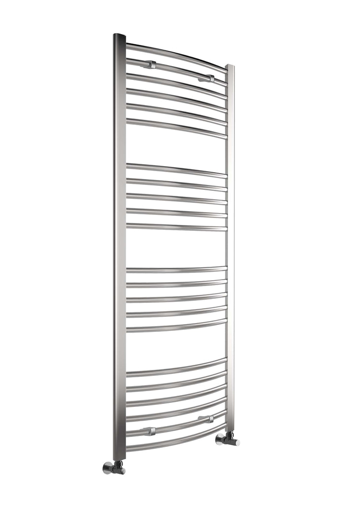 SWTW068 - Campbell Curved 1600 x 600mm Towel Warmer - Chrome image