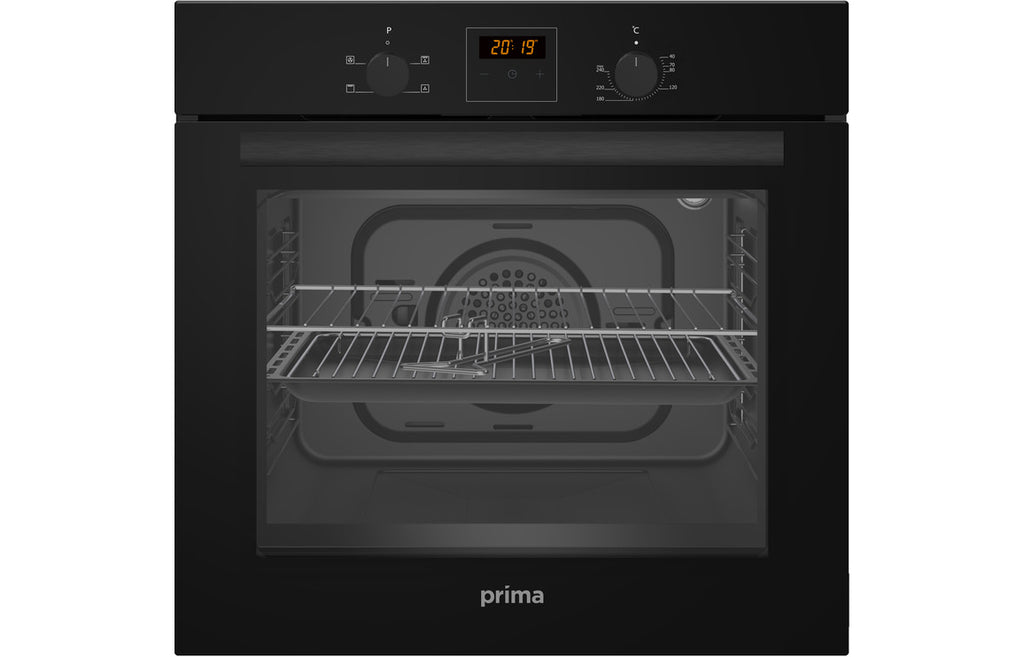 PRSO107 - Prima PRSO107 Single Electric Fan Oven - Black image